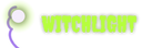 Witchlight — a glowing orb of acid-green light above a wisp of purple smoke, beside the Witchlight wordmark
